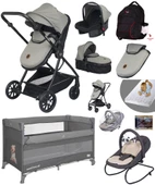 Baby Home Yeni Full Takım 10 In 1 940 Travel Sistem Bebek Arabası Lorelli Anne Yanı Oyun Parkı Park Yatak Beşik Ve Sallanır Ana Kucağı - 2
