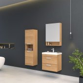 Orka Nova 60 cm MDF Morgana Kiraz Banyo Dolabı Takımı, Boy Dolabı thumbnail 1