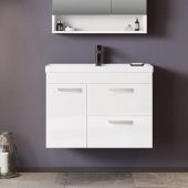 Orka Nova 80 cm MDF Beyaz Banyo Dolabı Takımı - 2