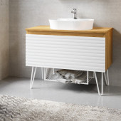 Denko Taylan 85 cm MDF Beyaz Banyo Dolabı Takımı thumbnail 2