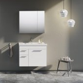 Orka Enez 80 cm Beyaz Banyo Dolabı Takımı - 1