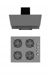 Alveus Gri 2Li Cam Ankastre Set (F17-Gls640) - 1