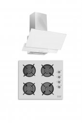 Exep 2Li Beyaz Cam Ankastre Set (Ed401-Eo320) - 1