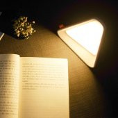 Üçgen Tasarımlı USB Şarj Edilebilir 3 Kademeli Ayarlanabilir LED Gece Lambası - 3