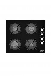 Exep 2 Lı Sıyah Cam Ankastre Set Ed401-Eo320 - 2