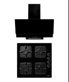 Exep 2 Lı Sıyah Cam Ankastre Set Ed401-Eo320 - 1