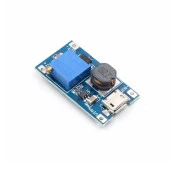 MT3608 Micro USB DC-DC Voltaj Yükseltici Modül - USB Soketli - 2A thumbnail 2