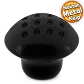 Noktalı Mantar Düğme Kulp Çekmece Dolap Dolabı Kapak Kulpu Kulbu Siyah Metal Kulpları Mobilya Mutfak - 1