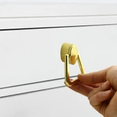 Badem Mobilya Çekmece Mutfak Kapak Dolap Dolabı Kulpu Kulpları Kulbu 16 Mm Gold Sert Plastik Kulp - 5