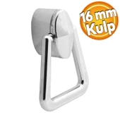 Badem Mobilya Çekmece Mutfak Kapak Dolap Dolabı Kulpu Kulpları Kulbu 16 Mm Krom Sert Plastik Kulp - 1