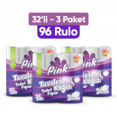 Pink 3 Katlı Tuvalet Kağıdı 96 Lı Süper Ekonomik - 1