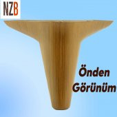 Mobilya Yatak Kanepe Sehpa TV Ünitesi Koltuk Ayağı 12 cm Kahverengi Ahşap Desenli Baza Ayak  (4 ADET) - 6