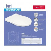 Nkp İnci Yavaş Kapanan Soft Close Amortisörlü Klozet Kapağı thumbnail 1