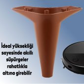 Mobilya Yatak Kanepe Sehpa TV Ünitesi Koltuk Ayağı 15 cm Kahverengi Baza Ayak (4 ADET) thumbnail 2