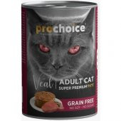 Pro Choice Dana Etli Tahilsiz Ezme Yetiskin Kedi Konservesi 400 gr - 1
