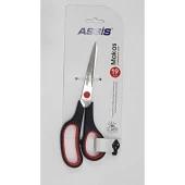 Cassa Makas Inoxy 19 CM Ofis Büro Makası Kırmızı Siyah (12 Li Paket) - 1