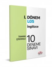 8. Sınıf LGS İngilizce 1. Dönem 10 Deneme Editör Yayınları - 1