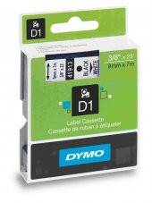 DYMO ETIKET MAK.SER. D1 9mmx7m BEYAZ/SIYAH (40913) - 1