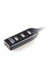 DARK DK-AC-USB24 4 PORT 2.0 SIYAH USB COKLAYICI - 1