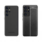 Samsung Galaxy S23 Ultra Kılıf Deri Tarzı Niss Silikon Case Kapak - 7