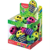 Maped Öğrenci Kalemtraşı Croc Plastik Çiftli Hazneli Kalemtraş (18 Li Paket) - 1