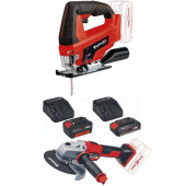 Einhell Tc-Js 18 Li Dekupaj Testere Axxio 18/150 Avuç Taşlama 2.5Ah-4.0Ah Akülü Set - 1