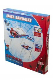 Spiderman Örümcek Adam Katlanabilir Çocuk Ders Çalışma Masası ve Sandalye - 4