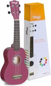 STAGG US-VIOLET (SOPRANO UKULELE VIOLET+BAG) - 1