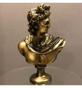 APOLLON BÜST HEYKEL BİBLO HK102-32 thumbnail 2