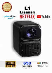 Wanbo TT 650 Ansi Lümen L1 Lisanslı 1080p Linux OS Projeksiyon Cihazı - 1