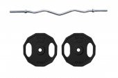 ACDSPOR 10 Kg Demir Döküm Plaka (2 adet) Z Bar Set - 1