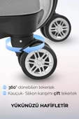 Polo&Sky Petek Model Haki Renk 3'lü Valiz Seti - 7