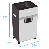 HP OneShred 24CC Evrak İmha Makinesi / Kağıt Kırpma Makinesi - Çapraz /Parçacık kesim -4mm x 35mm-30lt - 4