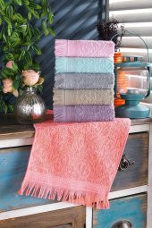 Zeynep Tekstil 6'lı 30x50 cm El ve Yüz Havlu Seti Mutfak Havlusu 153-99-1262 - 1