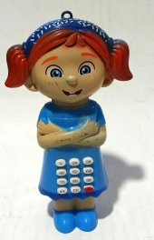 Farklı Sesler Çıkaran Bebek Şeklinde Eğlenceli Oyuncak Telefon - 1