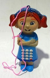 Farklı Sesler Çıkaran Bebek Şeklinde Eğlenceli Oyuncak Telefon - 2