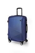Polo&Sky Elmas Model Lacivert Renk 2'li Valiz Seti (Kabin+Orta) - 2