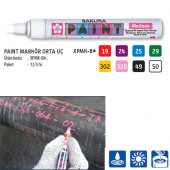 Sakura Paint Marker Markalama Kalemi BEYAZ - 12 Adet - 1
