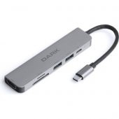Dark DK-AC-U31X38 USB 3.1 Type-C 6 in 1 HDMI-TF SD Kart -USB 3.0 & USB 2.0-USB-C PD Çevirici HUB - 1