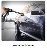 Kraft Hart Çift Akülü Şarjlı Yüksek Basınçlı Oto Araba Bahçe Yıkama Sulama Ve Temizleme Tabancası Makinesi - 3