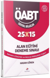 Dizgi Kitap ÖABT Sosyal Bilgiler Öğretmenliği Alan Eğitimi 25x25 Deneme - 3