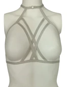 ASM1144 Kadın Gri Bralet Büstier Sütyen - 1