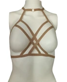 ASM1143 Kadın Sütlü Kahve Bralet Büstier Sütyen thumbnail 1