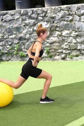 Slazenger 55cm Anti-Burst Gymball Sarı (Pompa Dahil) Pilates Topu thumbnail 5