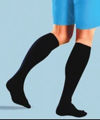 Dizaltı Varis Çorabı - 18 - 21 mmHg - Siyah Renk - Erkekler İçin - 1