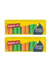 Oluklu Bulaşık Süngeri 5li X2 Adet - 1
