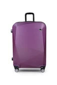 Polo&Sky Elmas Model Mor Renk Büyük Boy Valiz Bavul - 7
