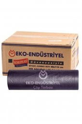Eko Endüstriyel Çöp Torbası Jumbo Boy Siyah 200 Adet - 1