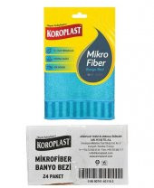 Koroplast mikrofiber banyo bezi 24 adet 1 koli - 1
