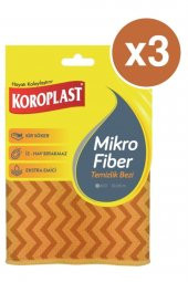 KOROPLAST Mikrofiber Temizlik Bezi X 3 Paket - 1